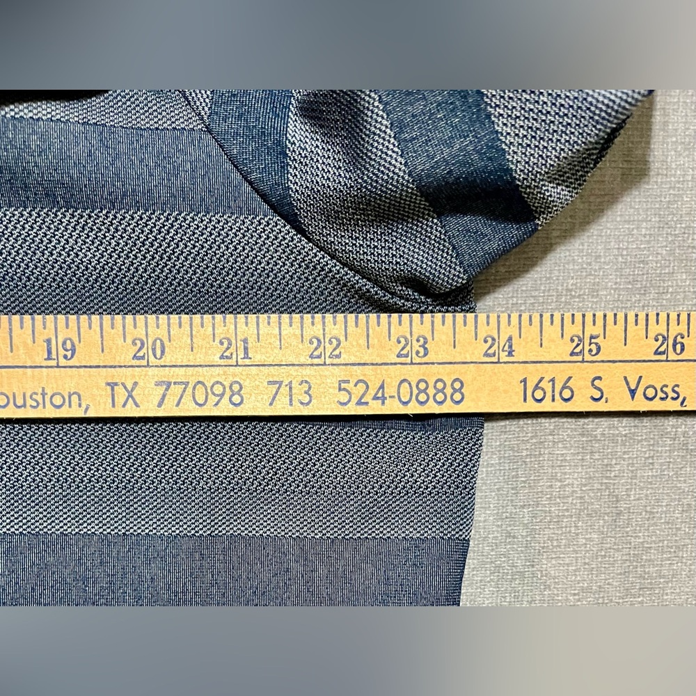 Adidas Men's Navy‎ And Grey Striped Polo Shirt - Picture 5 of 8